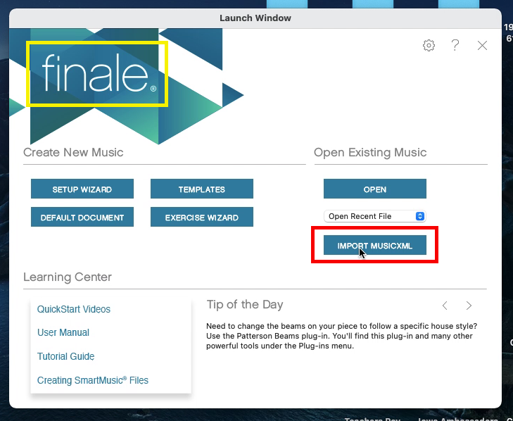 Finale Workflow Documentation